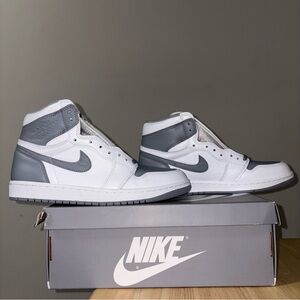Air Jordan 1 High Retro OG Stealth Grey Shoes sz 9